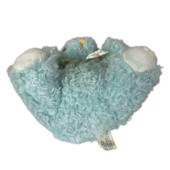 Soft Classics Toys R Us Blue Plush Bear Small Curly Fur Rattle Lovey - Picture 6 of 10